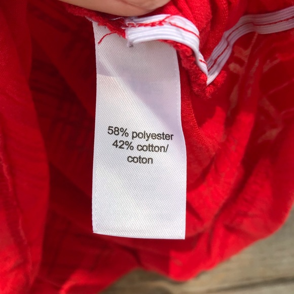 Maurices Women’s Size S Red Sheer Short Sleeve Top - Picture 5 of 5